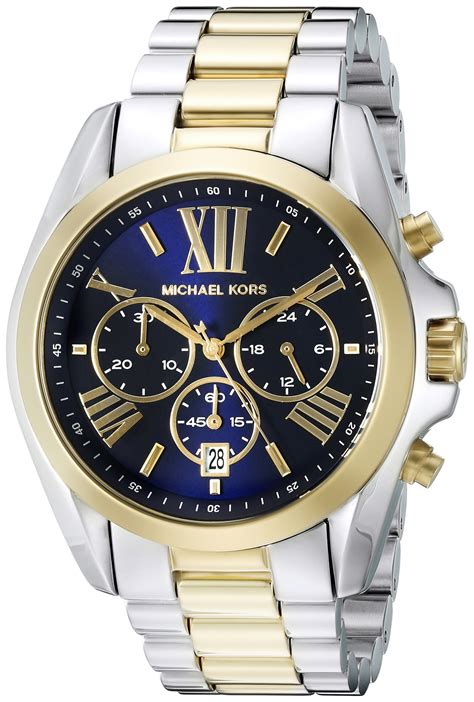 michael kors two tone mens watch|michael kors bradshaw 2.